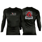 Juggernaut BJJ All Black Custom Rash Guards Long Sleeves #8096 A