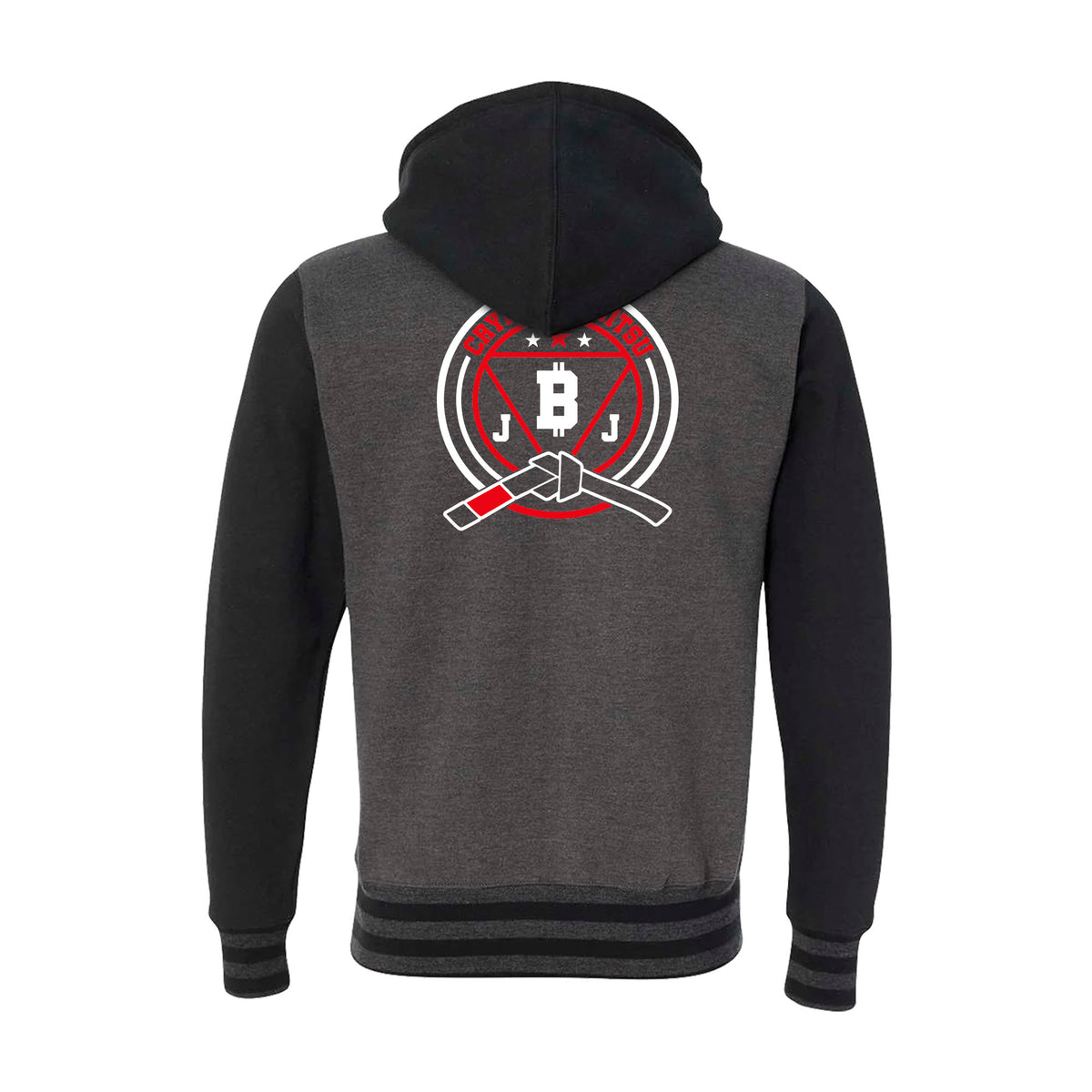 Crypto Jiu Jitsu Academy Varsity Zip-Up Hoodies #8097 A