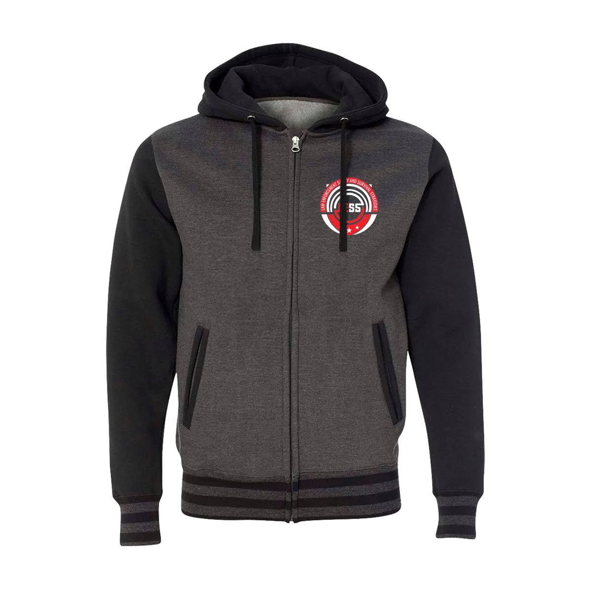 Crypto Jiu Jitsu Academy Varsity Zip-Up Hoodies #8097 A