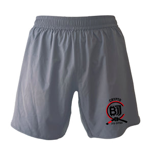 Crypto Jiu Jitsu Custom Grey Shorts 2.0 #8097 A