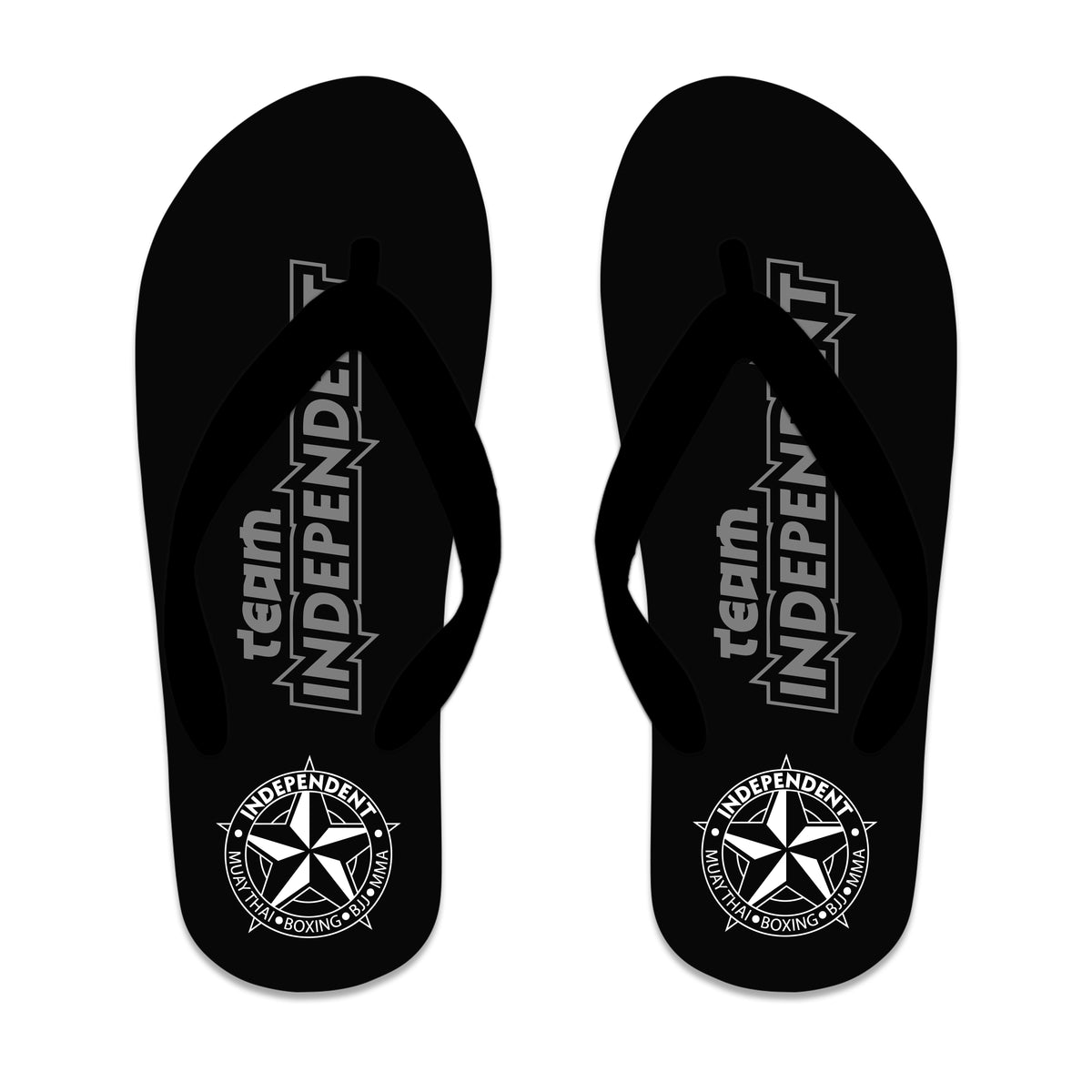 Independent MMA & Fitness Academy Flip Flops #8098 B