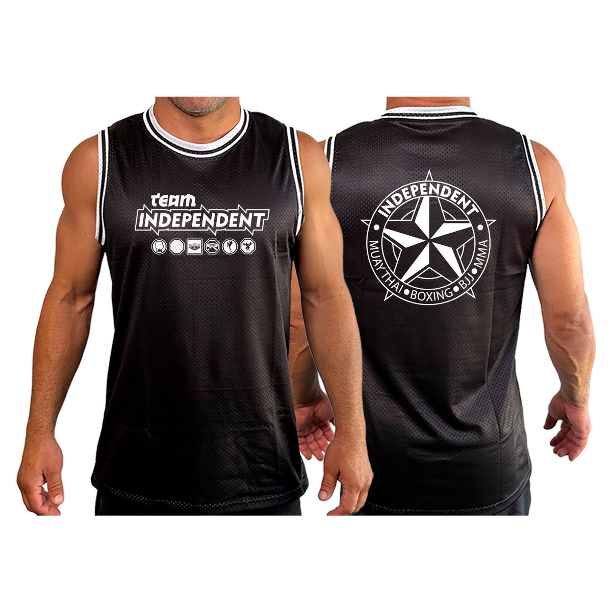 Independent MMA & Fitness Academy Basketball Jerseys #8098 B
