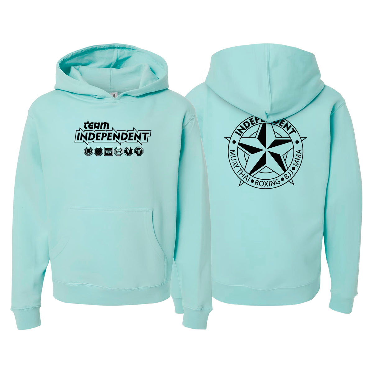 Independent MMA & Fitness Academy Sweater Kids Hoodie #8098 B