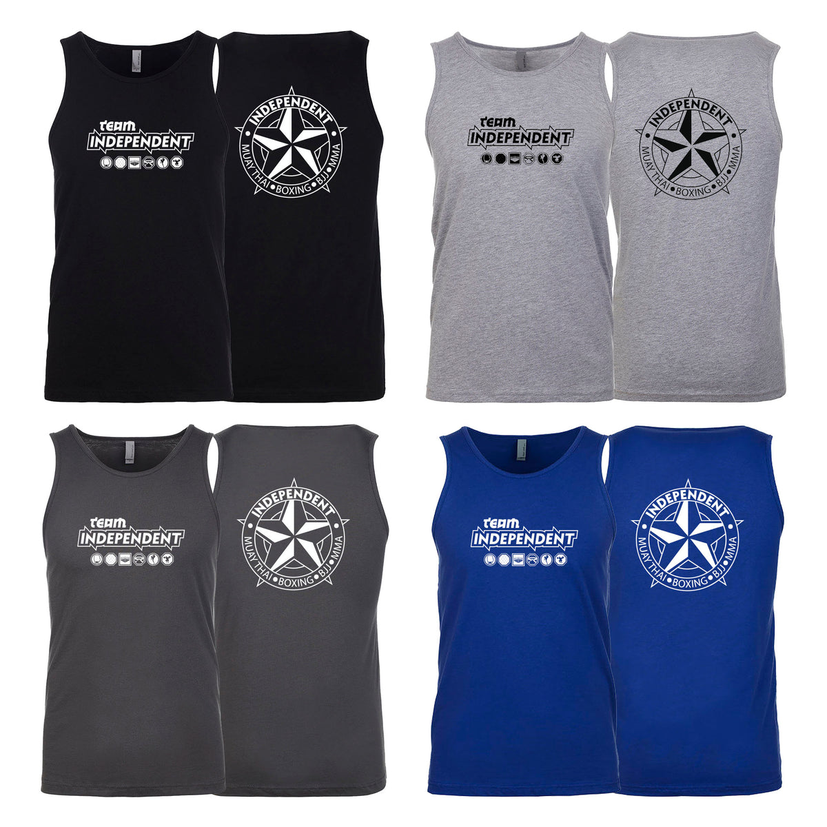Independent MMA & Fitness Next Level Tank Tops #8098 B