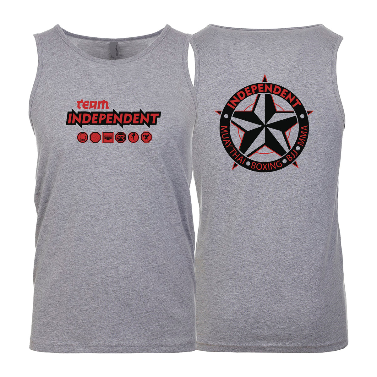 Independent MMA & Fitness Next Level Tank Tops #8098 D