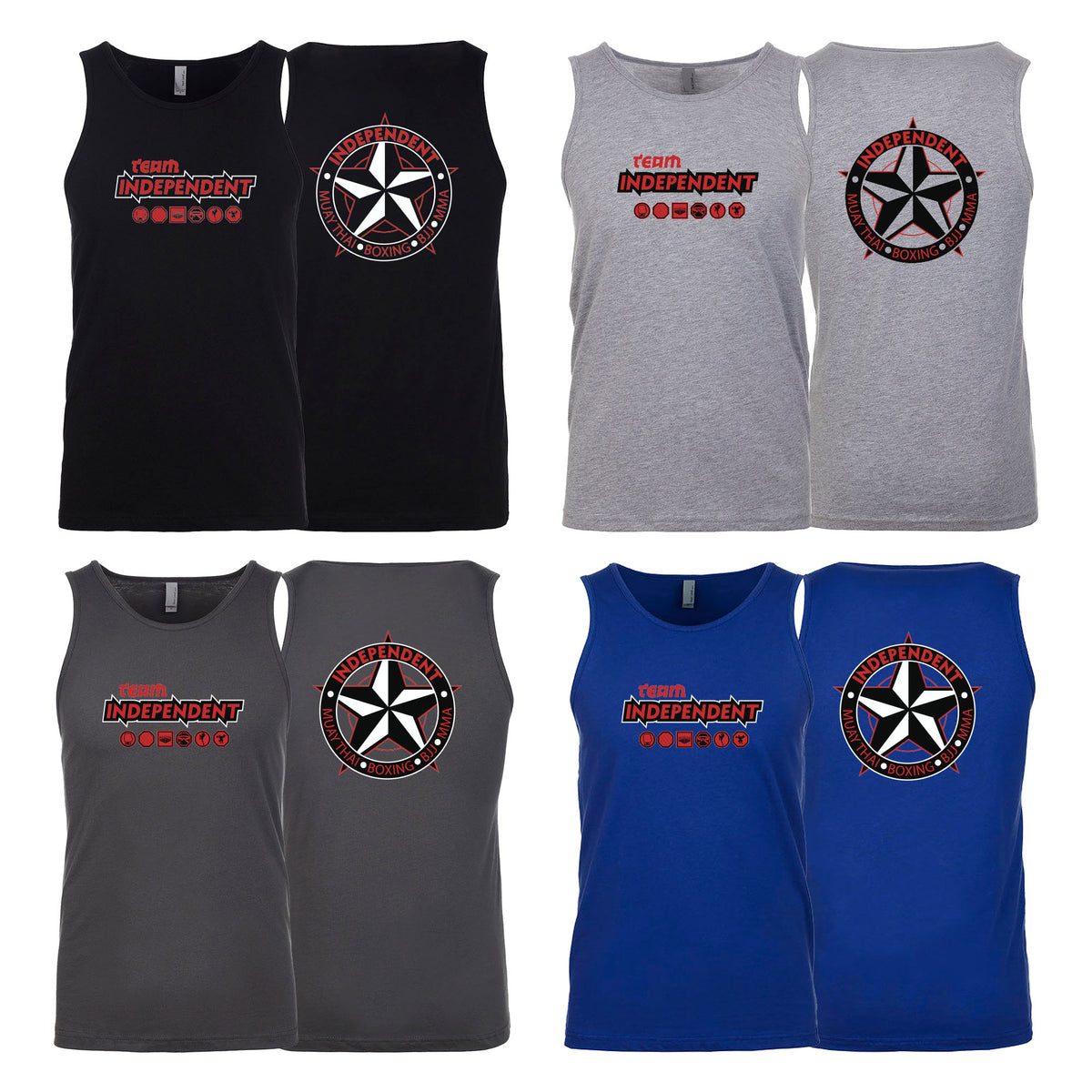Independent MMA & Fitness Next Level Tank Tops #8098 D