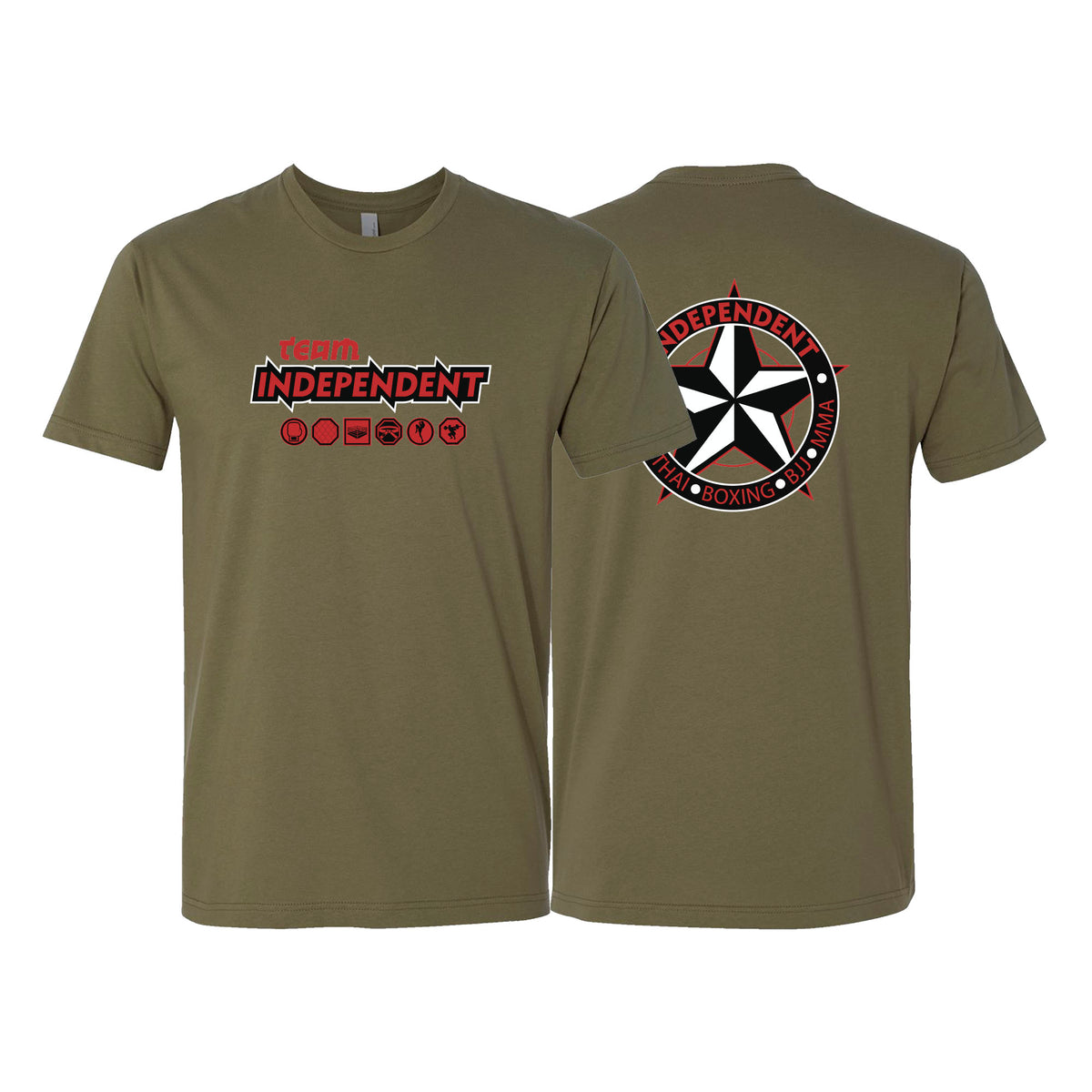 Independent MMA & Fitness Next Level Adult Shirts #8098 D