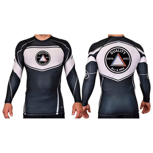 Duality Bjj Academy Rash Guards Black/White #8099 A
