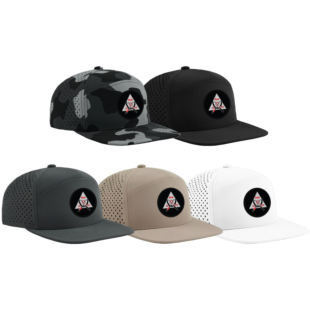 Flint Jiu Jitsu Academy Perforated Hats #8100 A