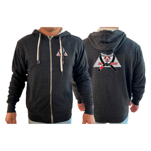 Flint Jiu Jitsu Academy Sherpa Lined Zip-Up Hoodie #8100 A