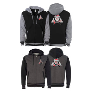 Flint Jiu Jitsu Academy Varsity Zip-Up Hoodies #8100 A