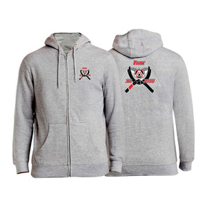 Flint Jiu Jitsu Academy Zip-Up Hoodies #8100 A