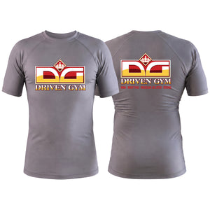 Driven Gym Gray Custom Rash Guards Short Sleeve #8101 A