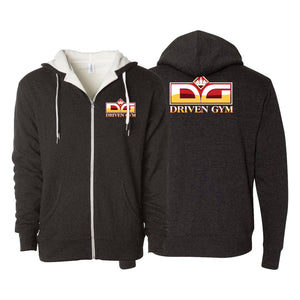 Driven Gym Academy Sherpa Lined Zip-Up Hoodie #8101 B