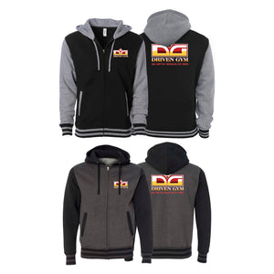 Driven Gym Academy Varsity Zip-Up Hoodies #8101 B