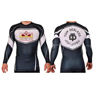 Driven Gym Academy Rash Guards Black/White #8101 C