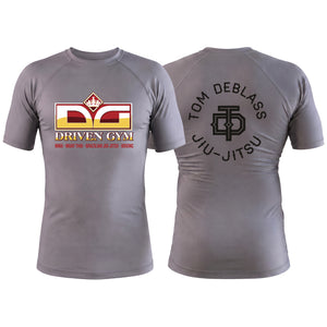 Driven Gym Gray Custom Rash Guards Short Sleeve #8101 C