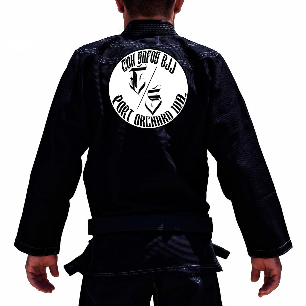 Con Safos BJJ Academy Kids Gi - Black #1221 A