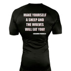 Adrenaline Training Center All Black Custom Rash Guards Short Sleeves #8104 A