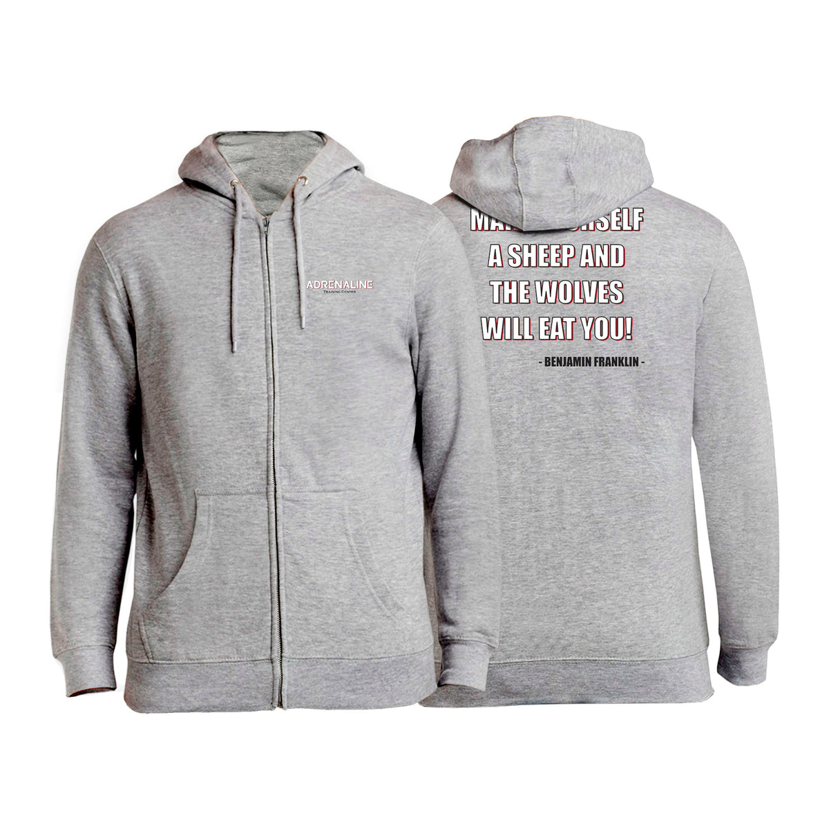 Adrenaline Training Center Academy Zip-Up Hoodies #8104 H
