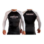 Adrenaline Training Center All Black Ranked Long Sleeve Rash Guards #8104 E