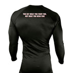 Adrenaline Training Center All Black Custom Rash Guards Long Sleeves #8104 E