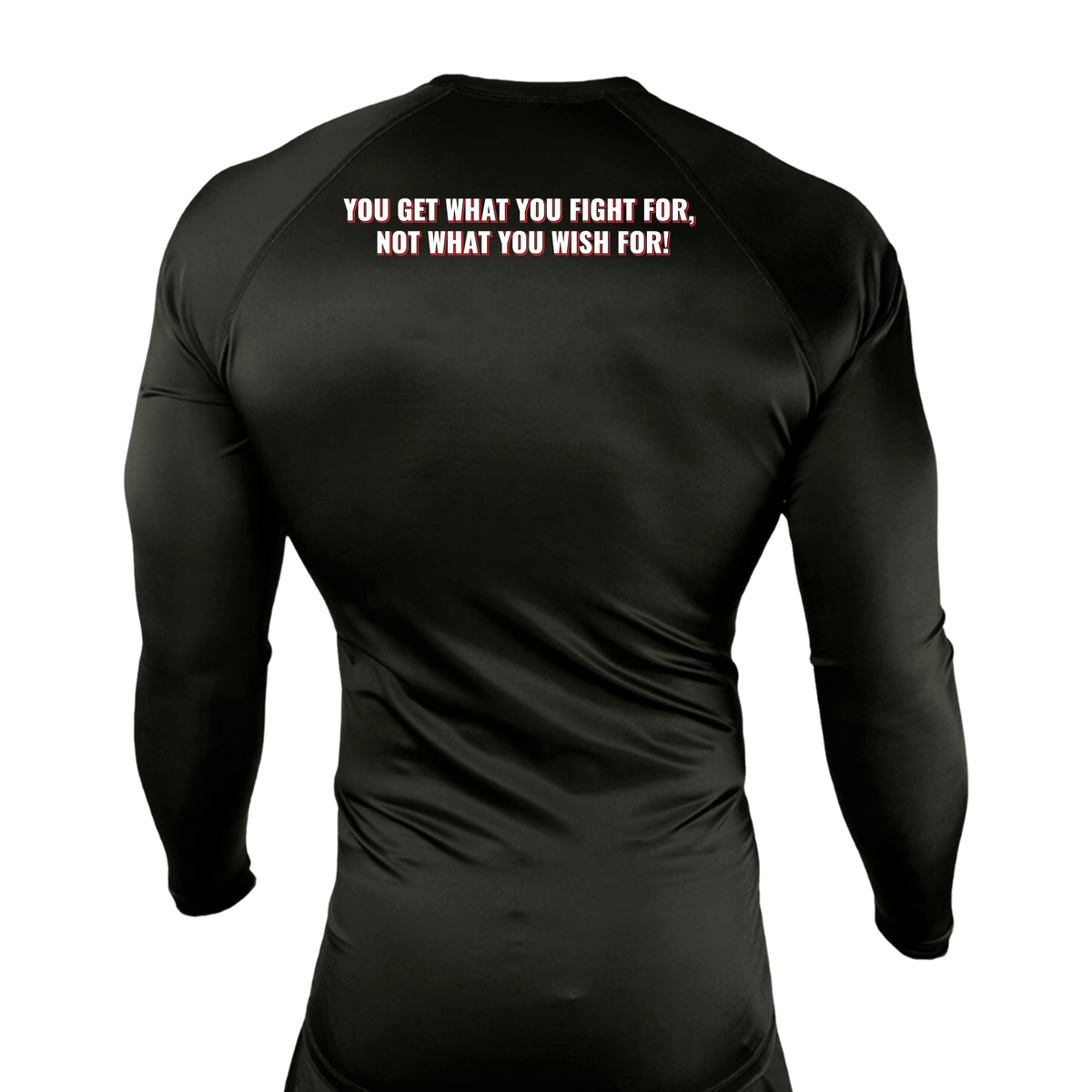 Adrenaline Training Center All Black Custom Rash Guards Long Sleeves #8104 E