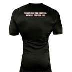 Adrenaline Training Center All Black Custom Rash Guards Short Sleeves #8104 E