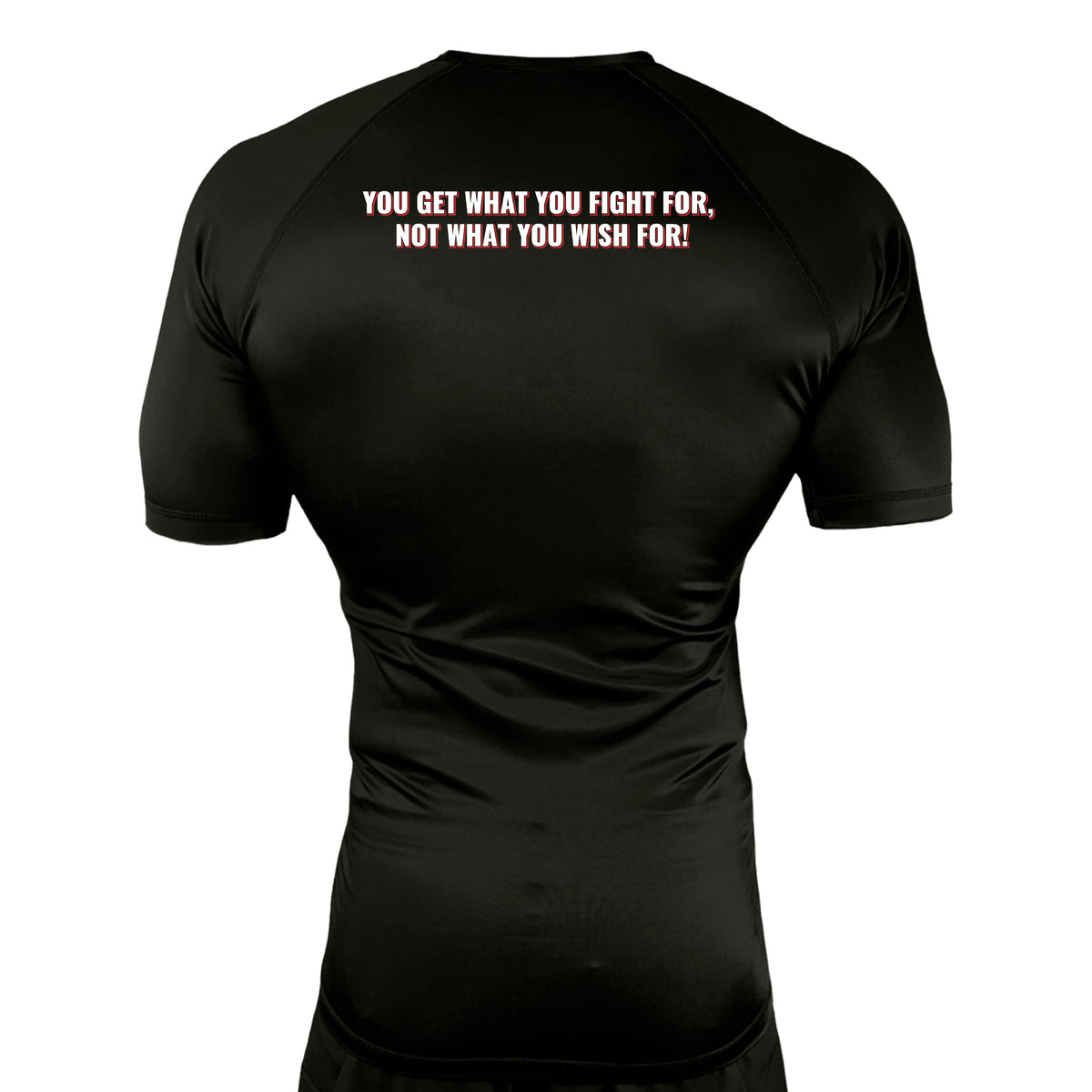 Adrenaline Training Center All Black Custom Rash Guards Short Sleeves #8104 E