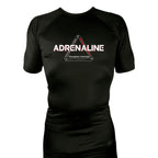 Adrenaline Training Center All Black Custom Rash Guards Short Sleeves #8104 E
