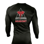 Grays Harbor Brazilian Jiu-Jitsu All Black Custom Rash Guards Long Sleeves #8105 A