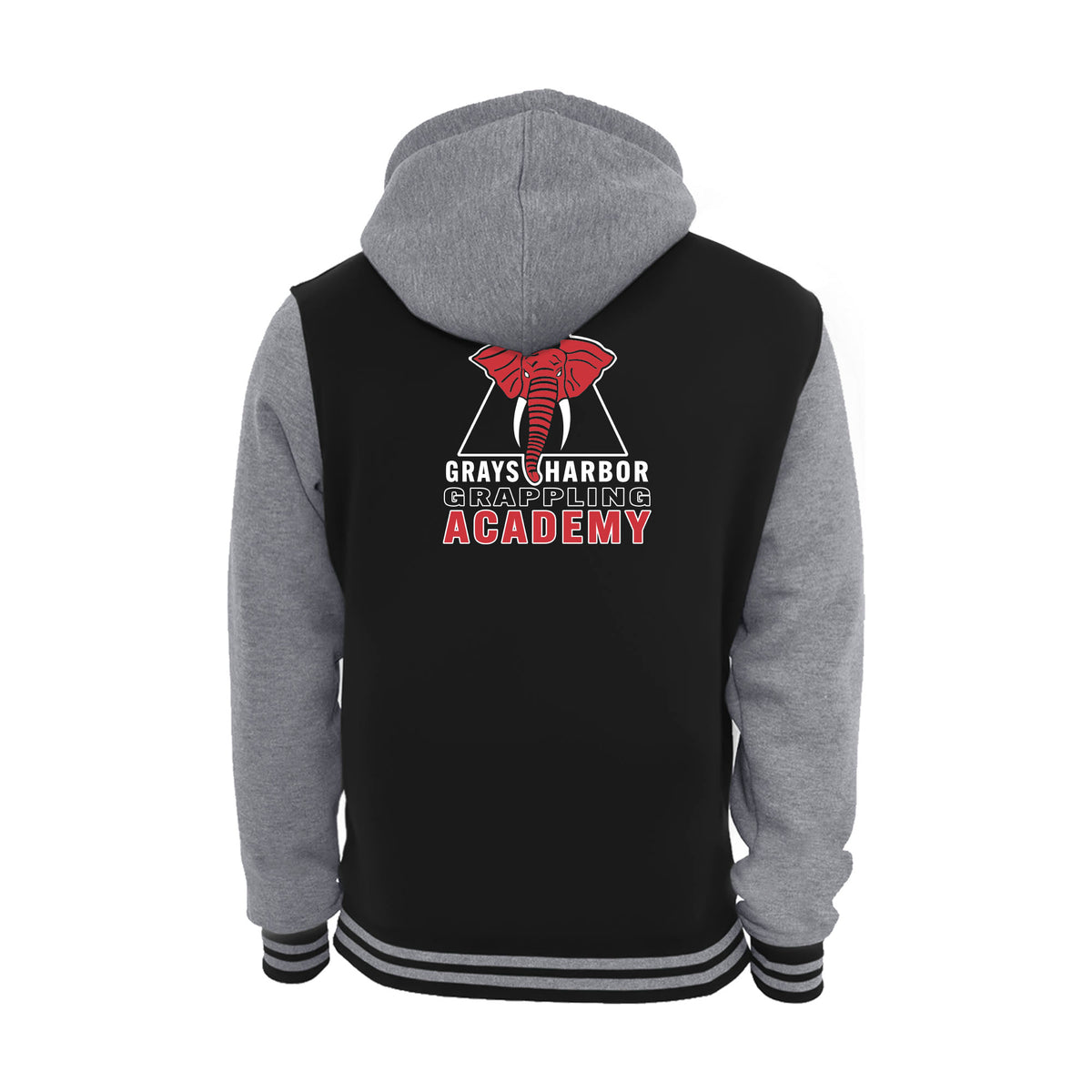 Grays Harbor Brazilian Jiu-Jitsu Academy Varsity Zip-Up Hoodies #8105 B