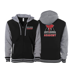 Grays Harbor Brazilian Jiu-Jitsu Academy Varsity Zip-Up Hoodies #8105 B