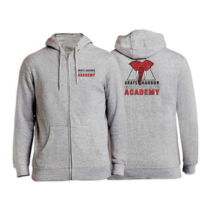 Grays Harbor Brazilian Jiu-Jitsu Academy Zip-Up Hoodies #8105 B