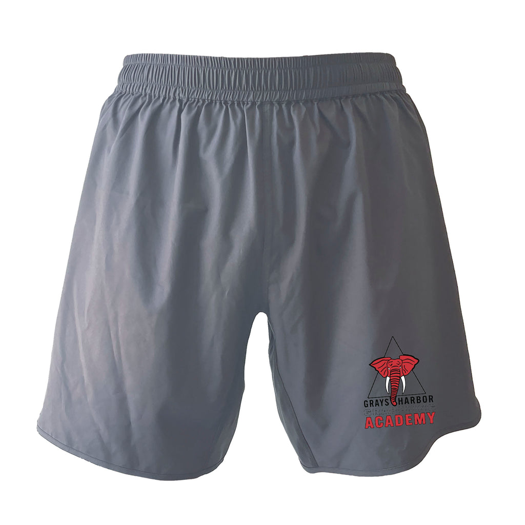 Grays Harbor Brazilian Jiu-Jitsu Custom Grey Shorts 2.0 #8105 A