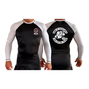 Ricardo Cavalcanti Academy - Las Vegas All Black Ranked Long Sleeve Rash Guards #8106 D
