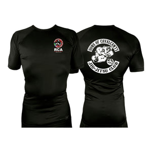Ricardo Cavalcanti Academy - Las Vegas All Black Custom Rash Guards Short Sleeves #8106 D