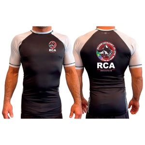 Ricardo Cavalcanti Academy - Las Vegas All Black Ranked Short Sleeve Rash Guards #8106 E