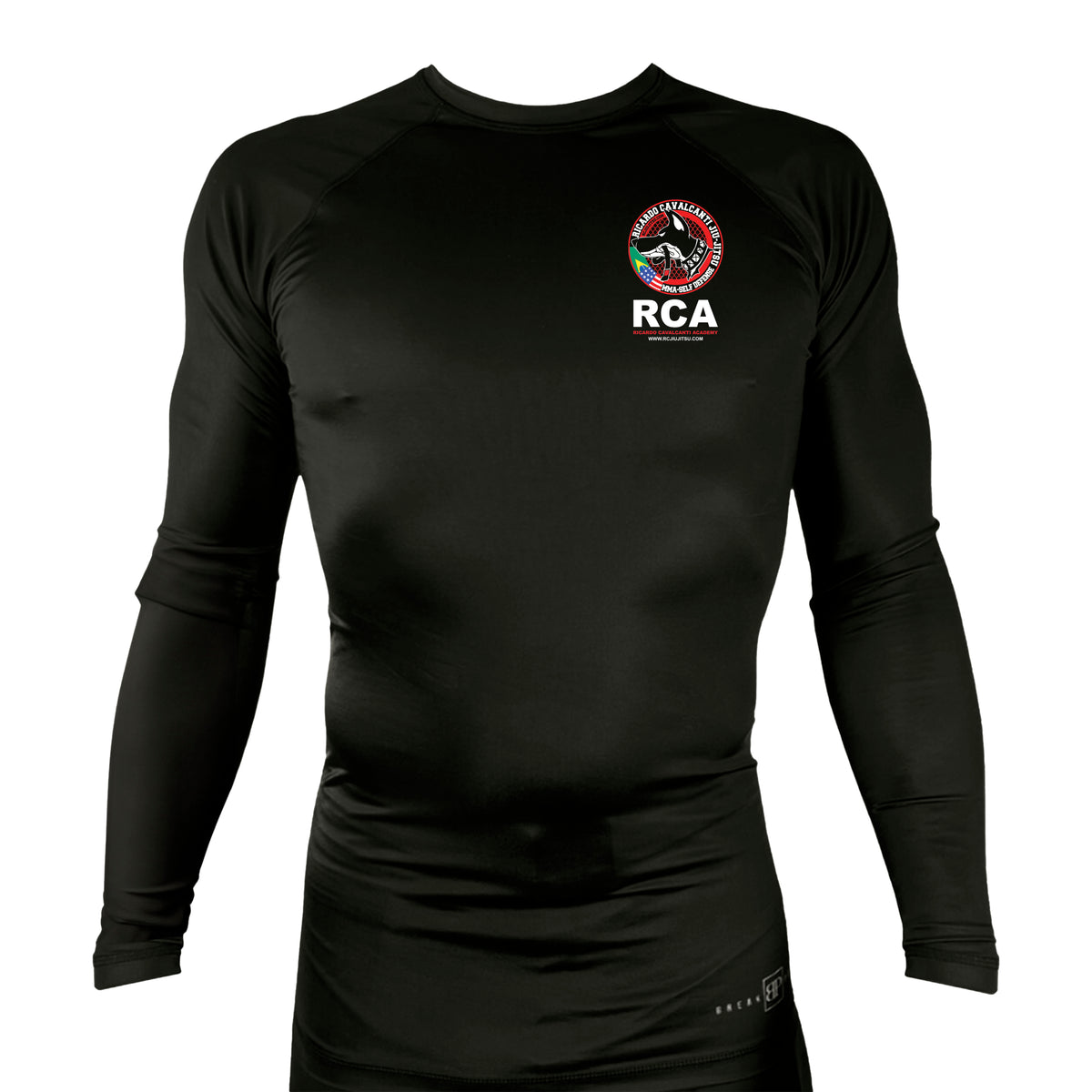 Ricardo Cavalcanti Academy - Las Vegas All Black Custom Rash Guards Long Sleeves #8106 E