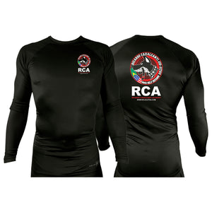 Ricardo Cavalcanti Academy - Las Vegas All Black Custom Rash Guards Long Sleeves #8106 E