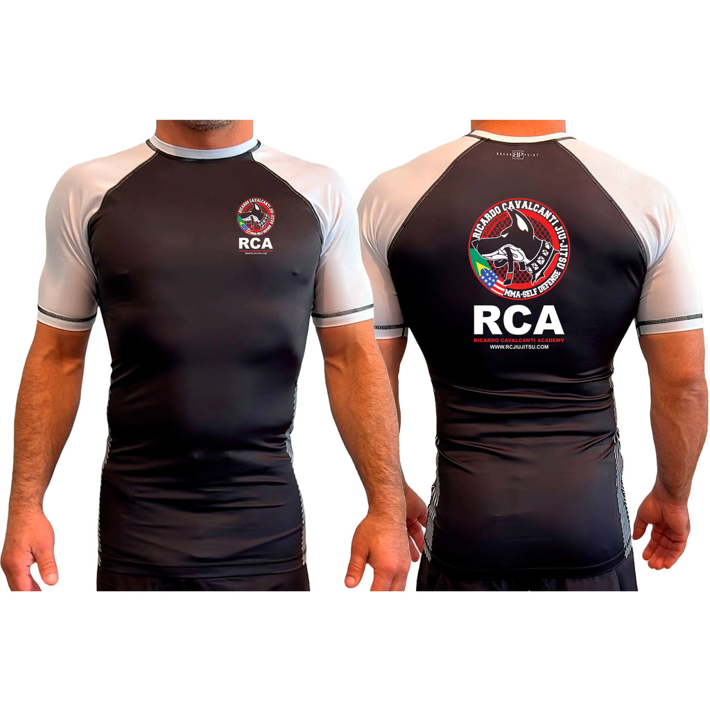 Ricardo Cavalcanti Academy - Las Vegas All Black Ranked Short Sleeve Rash Guards #8106 E