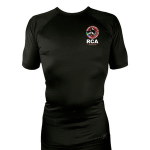 Ricardo Cavalcanti Academy - Las Vegas All Black Custom Rash Guards Short Sleeves #8106 E