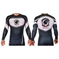 Renaissance Academy of MA Academy Rash Guards Black/White  #8107 A