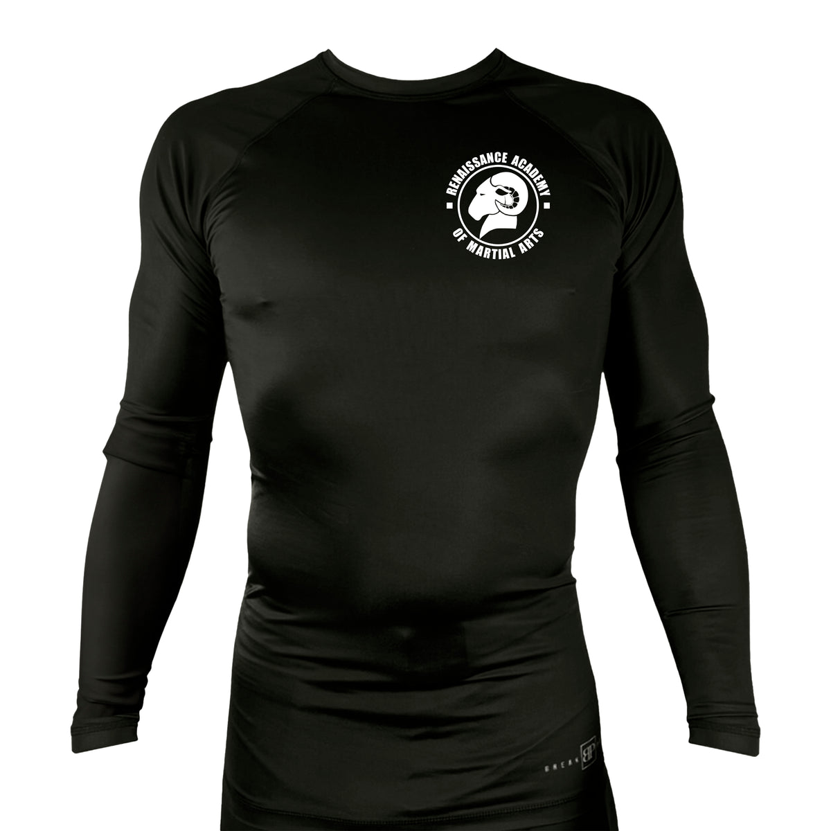 Renaissance Academy of MA All Black Custom Rash Guards Long Sleeves #8107 A