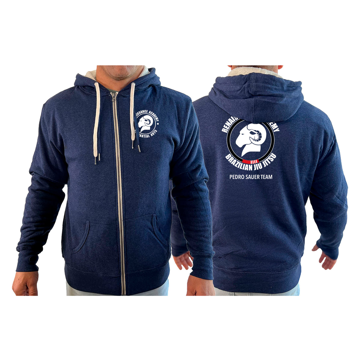 Renaissance Academy of MA Academy Sherpa Lined Zip-Up Hoodie #8107 A