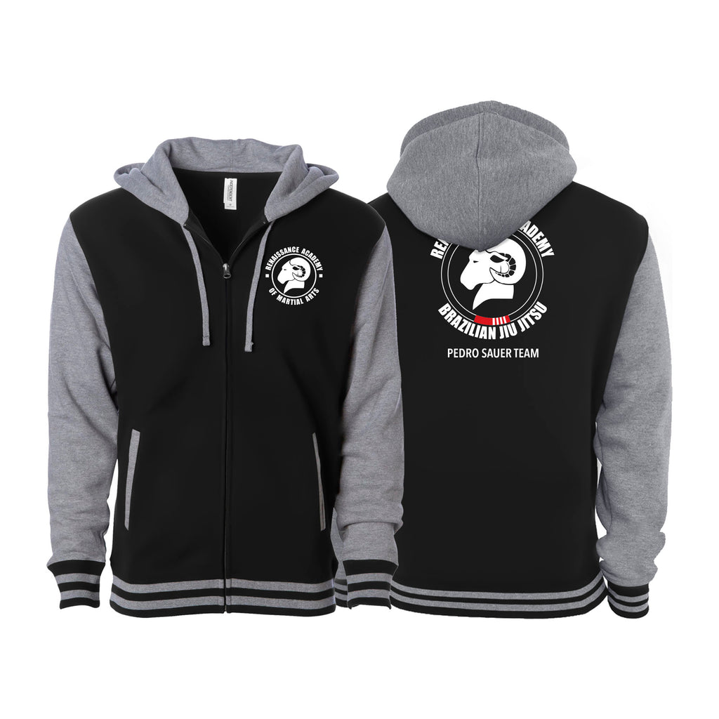 Renaissance Academy of MA Academy Varsity Zip-Up Hoodies #8107 A