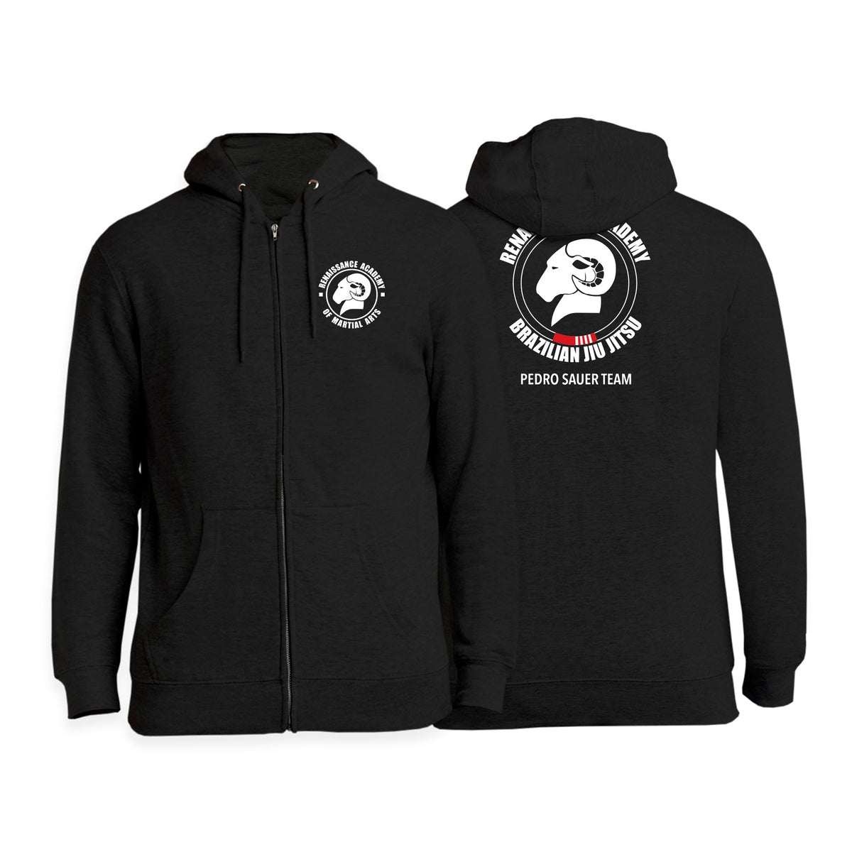 Renaissance Academy of MA Academy Zip-Up Hoodies #8107 A