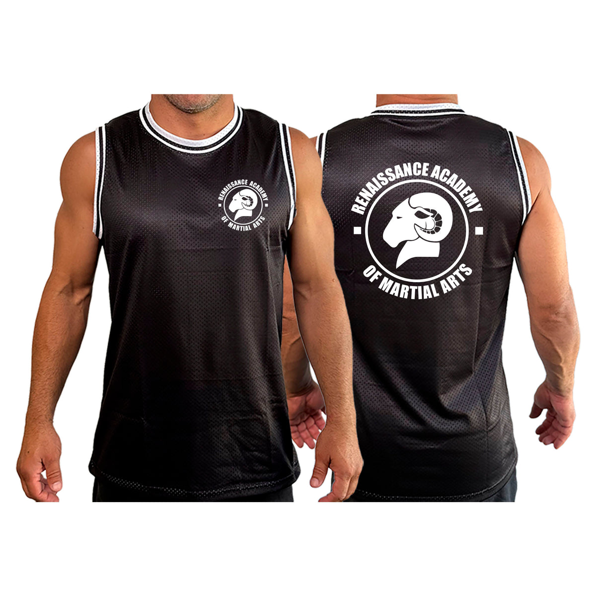 Renaissance Academy of MA Academy Basketball Jerseys #8107 B