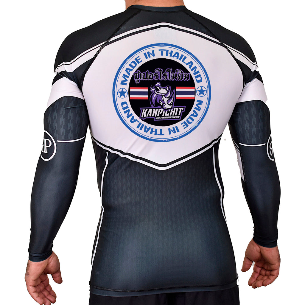 Renaissance Academy of MA Academy Rash Guards Black/White #8107 I