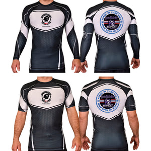 Renaissance Academy of MA Academy Rash Guards Black/White #8107 I